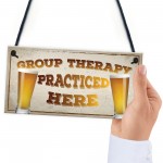 Group Therapy Vintage Retro Wall Decor Bar Pub Plaque Poster 