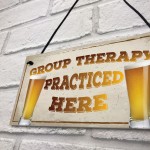Group Therapy Vintage Retro Wall Decor Bar Pub Plaque Poster 