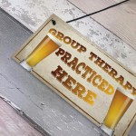 Group Therapy Vintage Retro Wall Decor Bar Pub Plaque Poster 