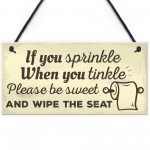 Funny Toilet Bathroom Sign For Door Hanging Plaque For House 