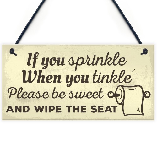 Funny Toilet Bathroom Sign For Door Hanging Plaque For House 