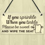 Funny Toilet Bathroom Sign For Door Hanging Plaque For House 