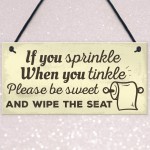 Funny Toilet Bathroom Sign For Door Hanging Plaque For House 