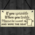 Funny Toilet Bathroom Sign For Door Hanging Plaque For House 