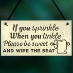 Funny Toilet Bathroom Sign For Door Hanging Plaque For House 