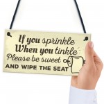 Funny Toilet Bathroom Sign For Door Hanging Plaque For House 