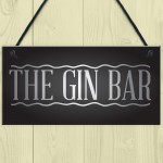 The Gin Bar Garden Party Alcohol Novelty Gift Pub Wall Plaque