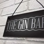 The Gin Bar Garden Party Alcohol Novelty Gift Pub Wall Plaque