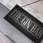 The Gin Bar Garden Party Alcohol Novelty Gift Pub Wall Plaque