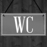 Toilet WC Bathroom Door Wall Sign Cafe Pub Office Shop Plaque