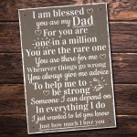 Blessed You Are My Dad Daddy Fathers Day  Signs Thank You Gift