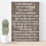 Blessed You Are My Dad Daddy Fathers Day  Signs Thank You Gift