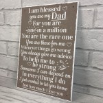 Blessed You Are My Dad Daddy Fathers Day  Signs Thank You Gift