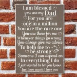Blessed You Are My Dad Daddy Fathers Day  Signs Thank You Gift