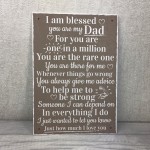 Blessed You Are My Dad Daddy Fathers Day  Signs Thank You Gift