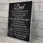 Love Miss You Dad Memorial Grave Plaque Father's Day Daddy Gift 