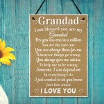 Blessed Grandad Grandpa Father's Day Plaque Thank You Birthday