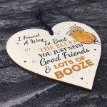 Gift For Her Friendship Heart Alcohol Man Cave Best Friend Gift 