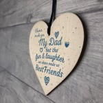 Chance Made You My Dad Fathers Day Wood Heart Sign Keepsake Gift