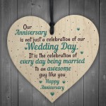 Wedding Anniversary Gifts Heart First Wedding Anniversary Card