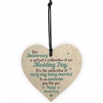 Wedding Anniversary Gifts Heart First Wedding Anniversary Card