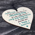 Wedding Anniversary Gifts Heart First Wedding Anniversary Card