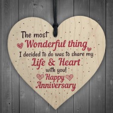 Gifts For Her Wedding Anniversary Card Gifts For Wife Heart