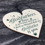 Godfathers Love Heart Plaque Sign Fathers Day Christening Gifts