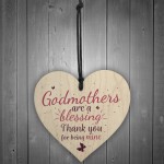 Godmothers Blessing Heart Plaques Mothers Day Christening Gifts