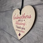 Godmothers Blessing Heart Plaques Mothers Day Christening Gifts