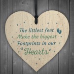 Footprints Daddy From Bump Birthday Christening Heart Dad Mum 