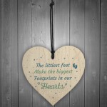 Footprints Daddy From Bump Birthday Christening Heart Dad Mum 