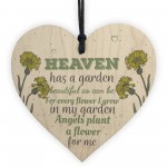 Heaven Has A Garden Floral Garden Memorial Plaque