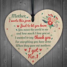 Gifts For Women Mother No1 Mum Mummy Heart Sign Thank You 