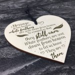 In Memory Hanging Wooden Heart Wall Plaque Mum Dad Memorial 