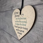 Friendship Gift Best Friend Sign Wooden Hanging Heart Thank You