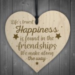 Best Friend Friendship Gift Heart Plaque Birthday Thank You Mum 