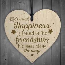 Best Friend Friendship Gift Heart Plaque Birthday Thank You Mum 