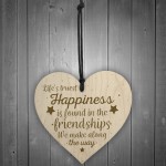 Best Friend Friendship Gift Heart Plaque Birthday Thank You Mum 