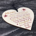 Mum Garden Memorial Gift Wooden Heart Grave Plaque Gifts For Mum