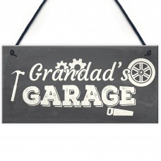 Grandad's Garage Wall Plaque Novelty Workshop Man Cave Shed