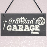 Grandad's Garage Wall Plaque Novelty Workshop Man Cave Shed