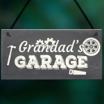 Grandad's Garage Wall Plaque Novelty Workshop Man Cave Shed