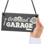 Grandad's Garage Wall Plaque Novelty Workshop Man Cave Shed