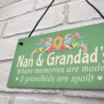 Nan & Grandad Hanging Wall Plaque Nan Gifts For Grandad Birthday