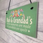 Nan & Grandad Hanging Wall Plaque Nan Gifts For Grandad Birthday