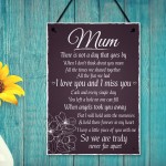 Mum Memorial Plaques Grave Tree Marker Cremation Sign