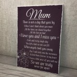 Mum Memorial Plaques Grave Tree Marker Cremation Sign