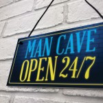 Man Cave Signs And Plaques Neon Effect Shed Sign Wall Plaque