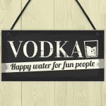 Vodka Novelty Sign Funny Alcohol Man Cave Bar Pub Hanging Plaque